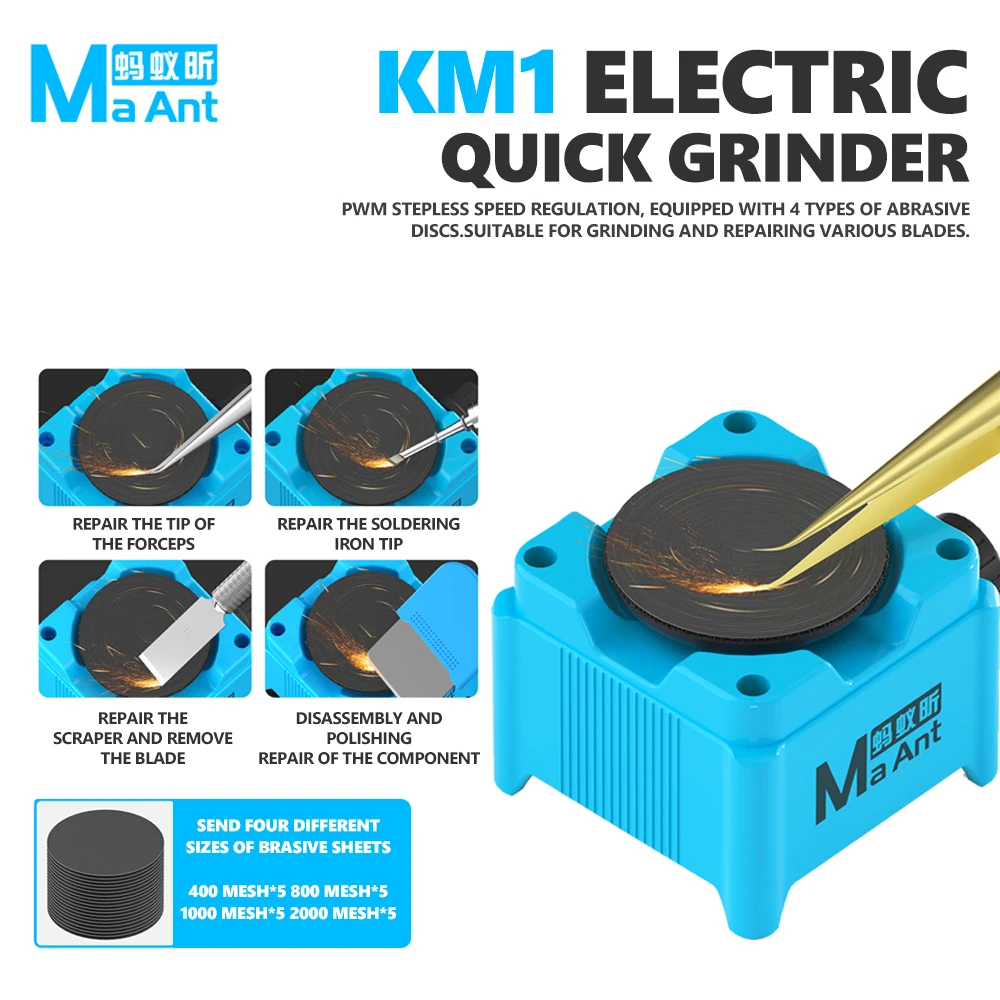 Electronics Repair Tools - MaAnt KM1 전동 그라인더, 7000~15000 RPM,