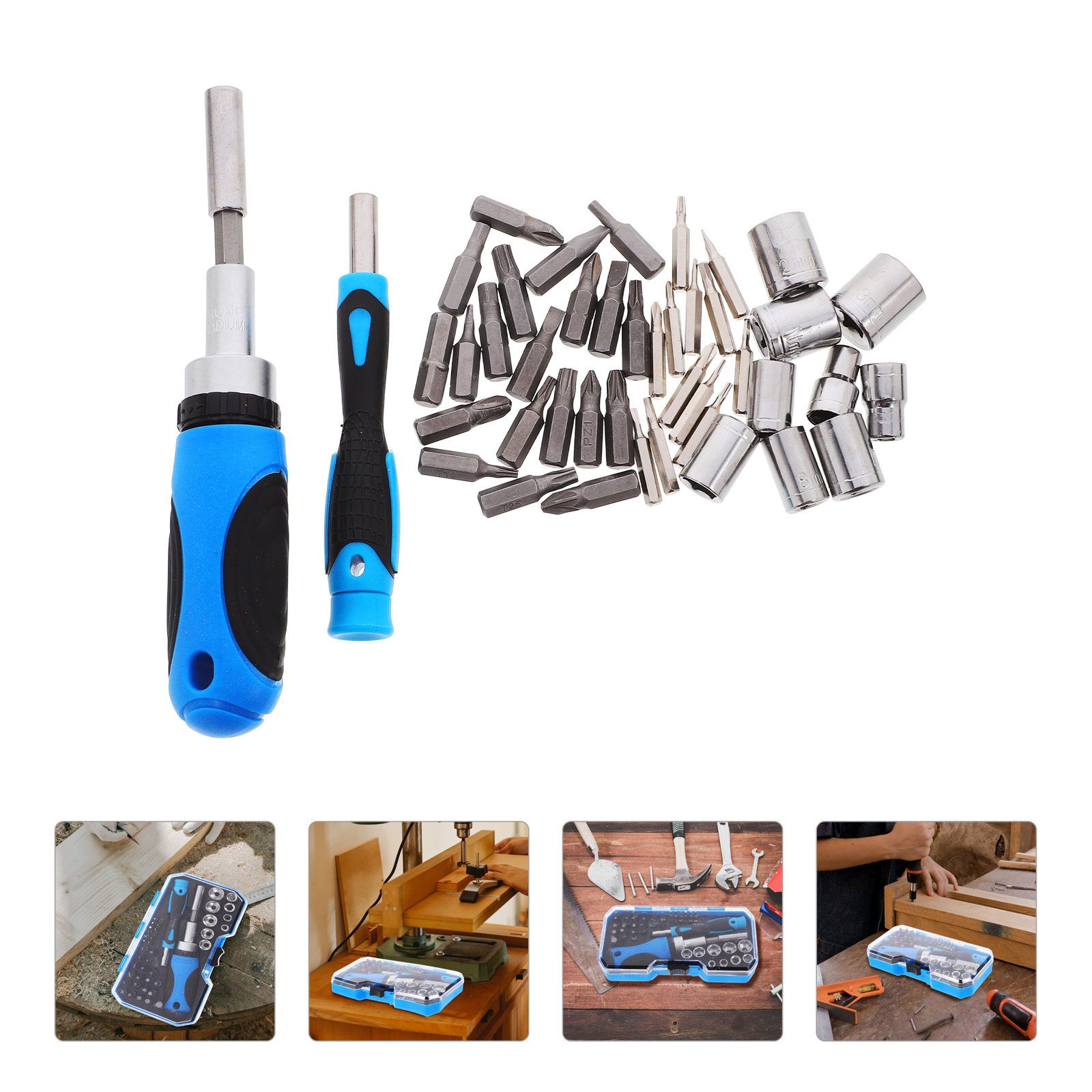 Electronics Repair Garage - 44개 세트의 래칫 드라이버 비트, 다용도
