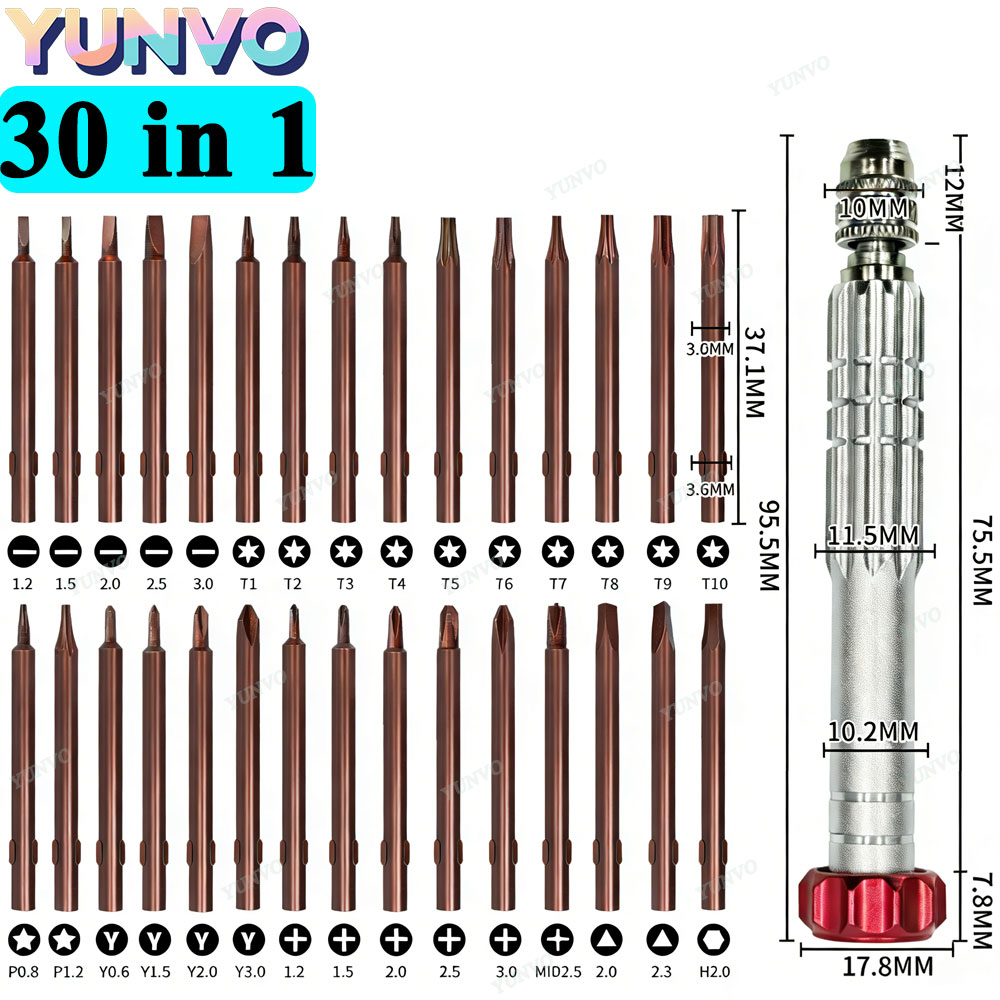 Electronics Repair Equipment - 30 in 1 자기식 정밀 드라이버