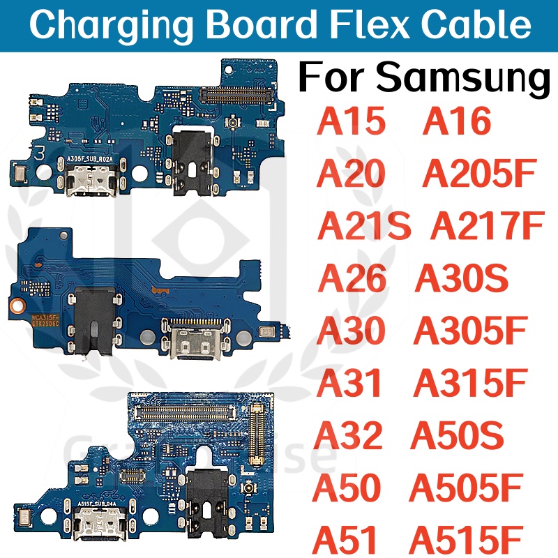 Charging Port Flex - 삼성 A15 A16 A205 A21S A217