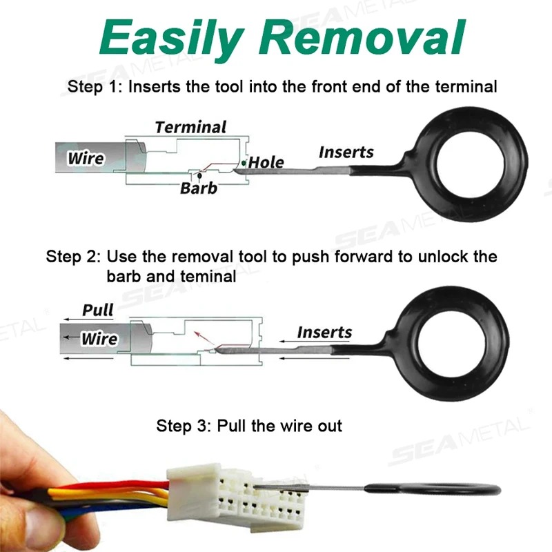 41/59개 신형 터미널 제거 도구 키트 자동차 전선  - Electronics Repair Equipment 리뷰 및 가격