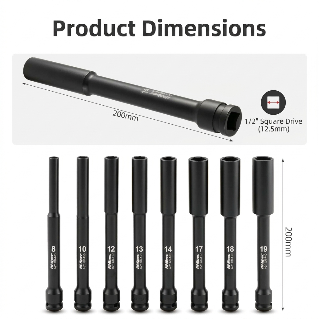 1/2인치 드라이브 초장형 임팩트 소켓 200mm CR - Electronics Repair Equipment 리뷰 및 가격