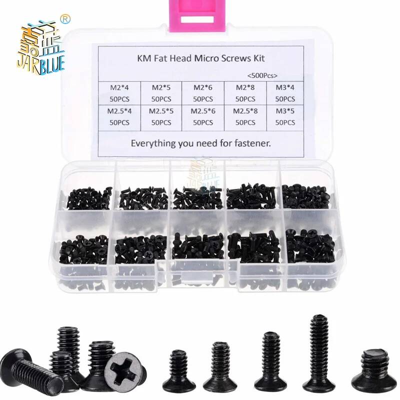 M2 M3 나사 세트 KM2 기계 노트북 나사 플랫 헤 - Electronics Repair Book 리뷰 및 가격
