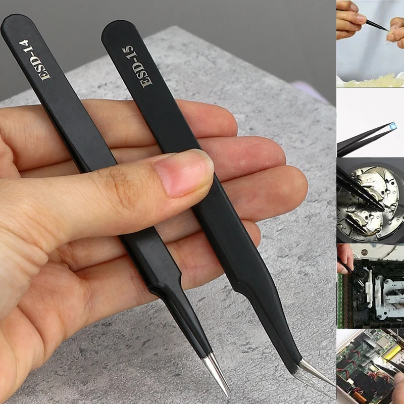 시계 핀셋 도구 ESD 정전기 방지 강철 시계 수리 도 - Electronics Repair Tool Kit 리뷰 및 가격