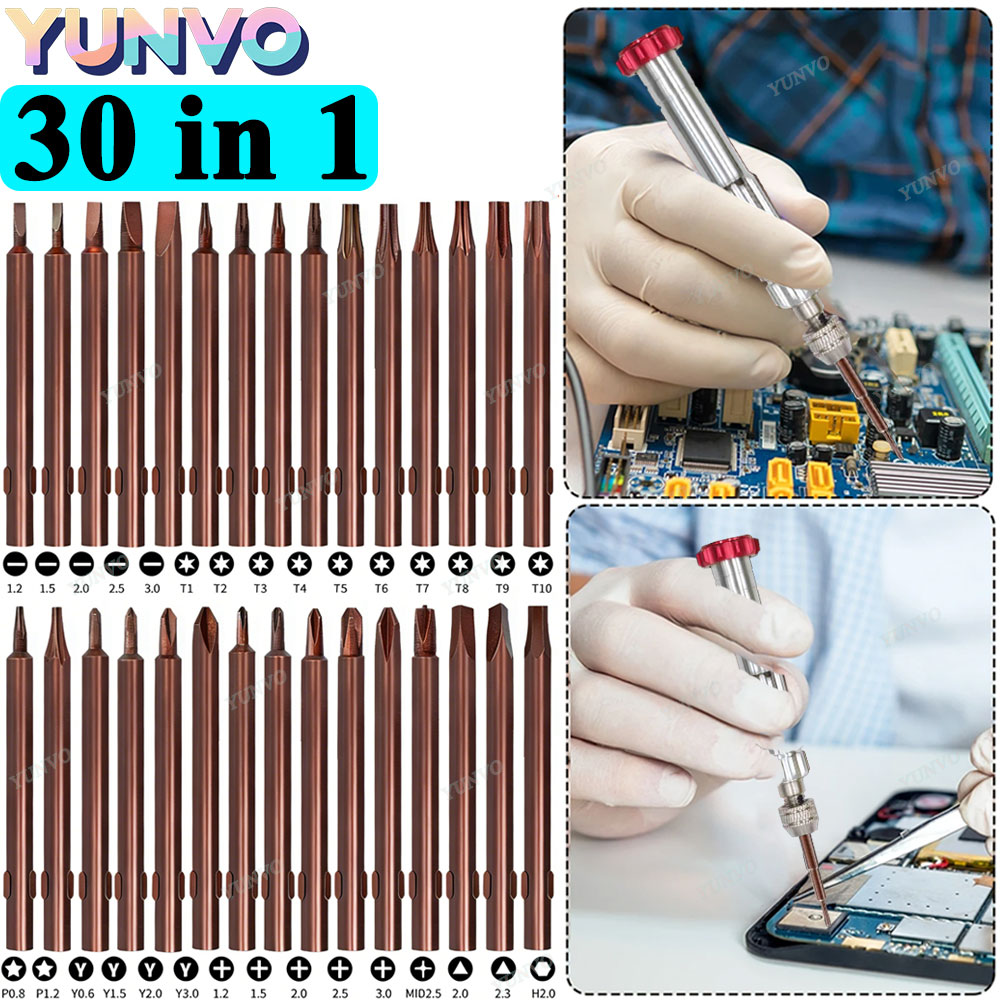 30 in 1 자기식 정밀 드라이버 세트, S2 스틸  - Electronics Repair Equipment 리뷰 및 가격