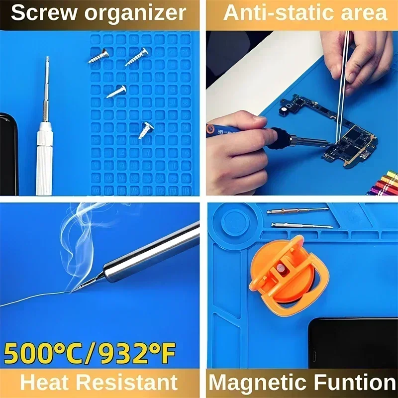 자석 매트 실리콘 수리 매트 회로 기판 납땜 패드 내열 - Electronics Repair Table 리뷰 및 가격