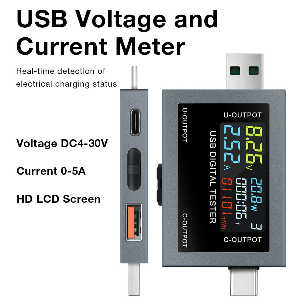 USB Type-C 충전 테스터 DC 4.5-50V 0 - Usb Ammeter Tester 리뷰 및 가격