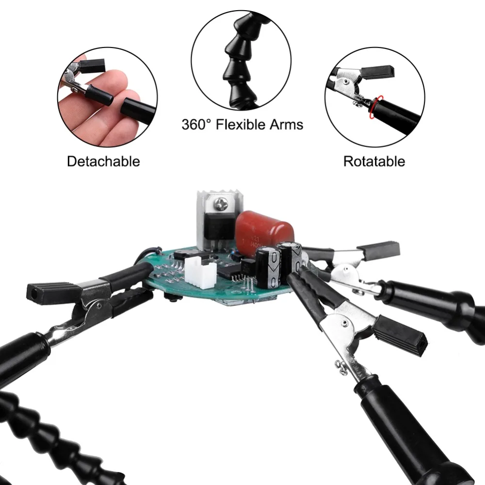 NEWACALOX 납땜 세 번째 손 4pc 유연한 팔  - Electronics Repair Table 리뷰 및 가격