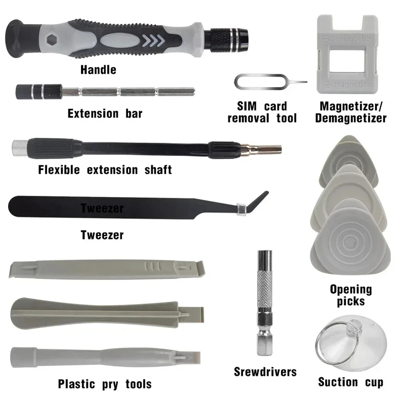 휴대용 115in1 자석식 스크류드라이버 세트 미니 정 - Electronics Repair Equipment 리뷰 및 가격