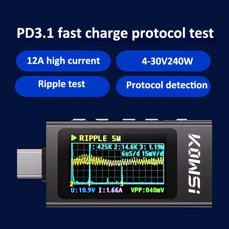KWS-X1 Type-C 전류 및 전압 모니터 DC 4 - Usb Ammeter Tester 리뷰 및 가격