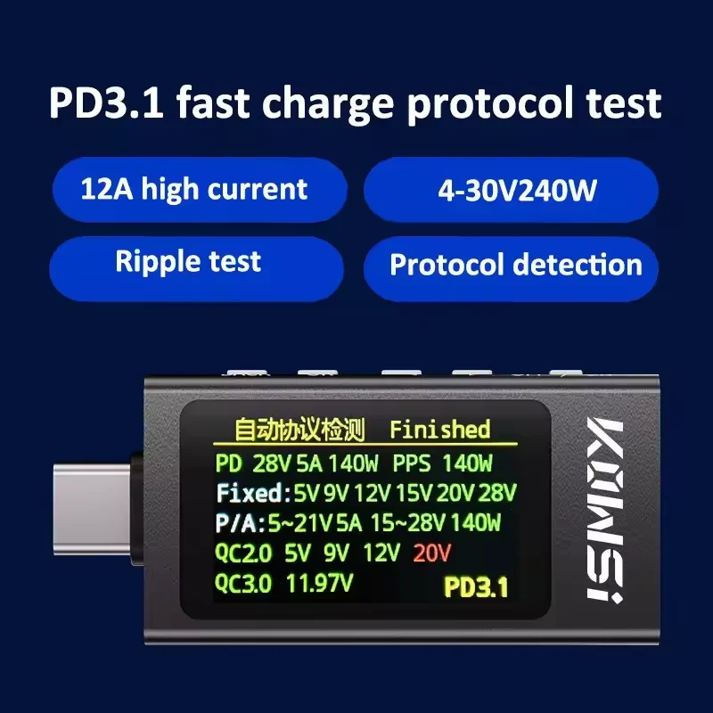 KWS-X1 Type-C 전류 및 전압 모니터 DC 4 - Usb Ammeter Tester 리뷰 및 가격