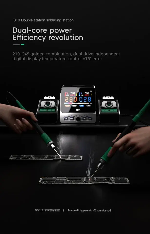 듀얼 채널 스마트 납땜 스테이션 TBK 310 도구 세 - Electronics Repair Tool Kit 리뷰 및 가격