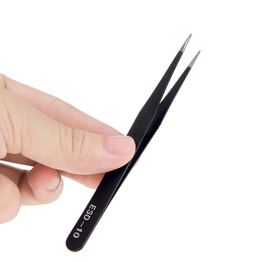 2/6pcs 정밀 핀셋 세트 ESD 정전기 방지 스테인 - Electronics Repair Tool Kit 리뷰 및 가격