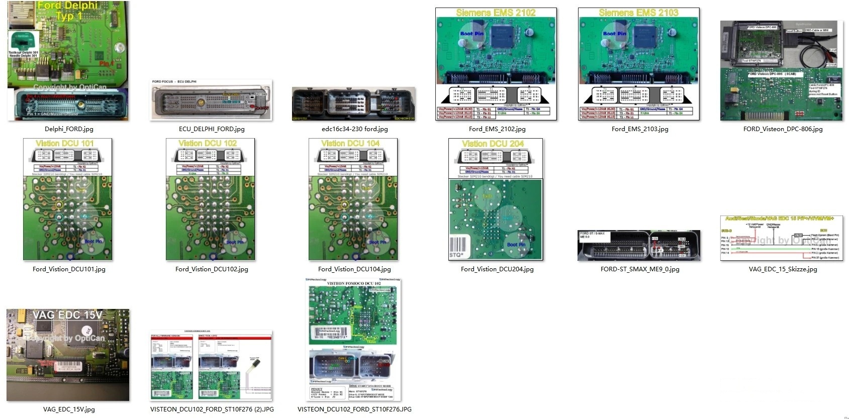 ECU 핀아웃 파일 자동차 ECU 핀아웃 컬렉션 포드/ - Electronics Repair Book 리뷰 및 가격