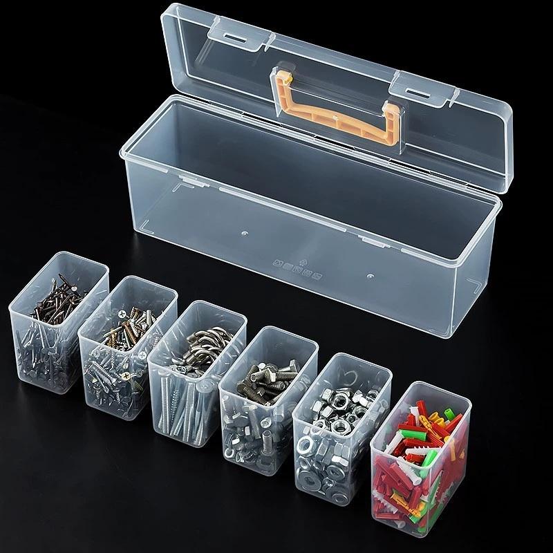 7개의 투명 부품 보관함 정리함, 전자제품 수리, 가정 - Electronics Repair Garage 리뷰 및 가격